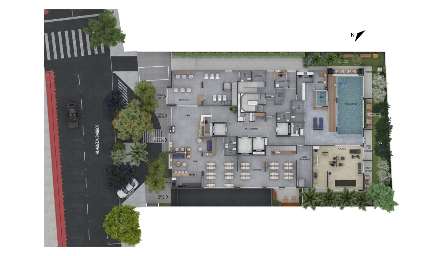 IMPLANTAÇÃO DO TÉRREO